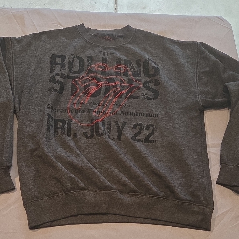 The Rolling Stones Charcoal Crewneck Sweater